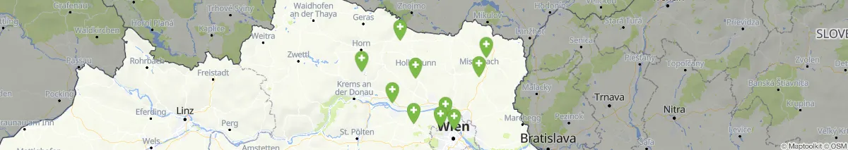 Kartenansicht für Apotheken-Notdienste in der Nähe von Großharras (Gemeinde, Niederösterreich) (172)